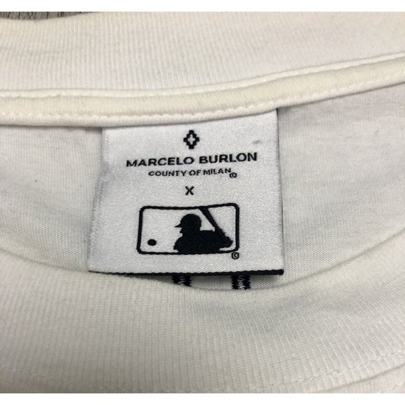 Marcelo Burlon x Boston Red Sox  Embroidered Rare T Shirt Men’s Large - Picture 2 of 6